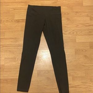 Full length charcoal grey leggings